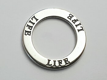 Life, amulet ring 925-silver