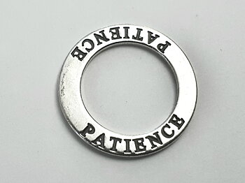 Patience, amulet ring 925-silver