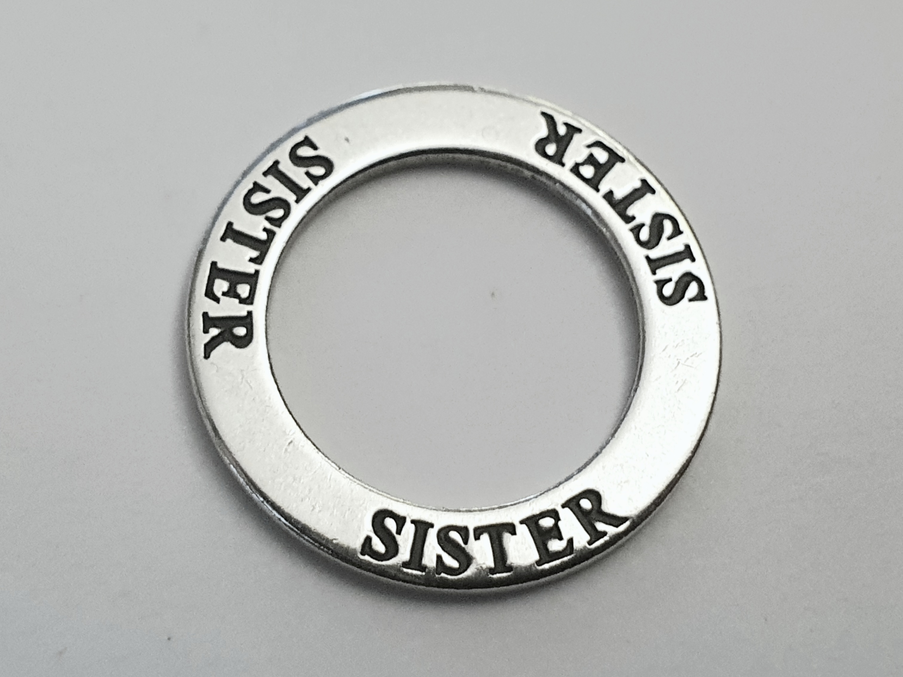 Sister, amulet ring, 925 silver