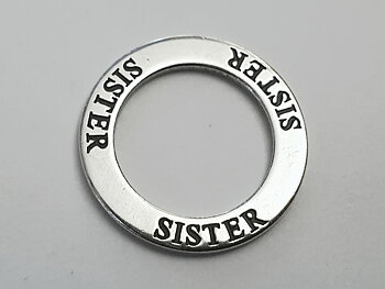Sister, amulet ring, 925 silver
