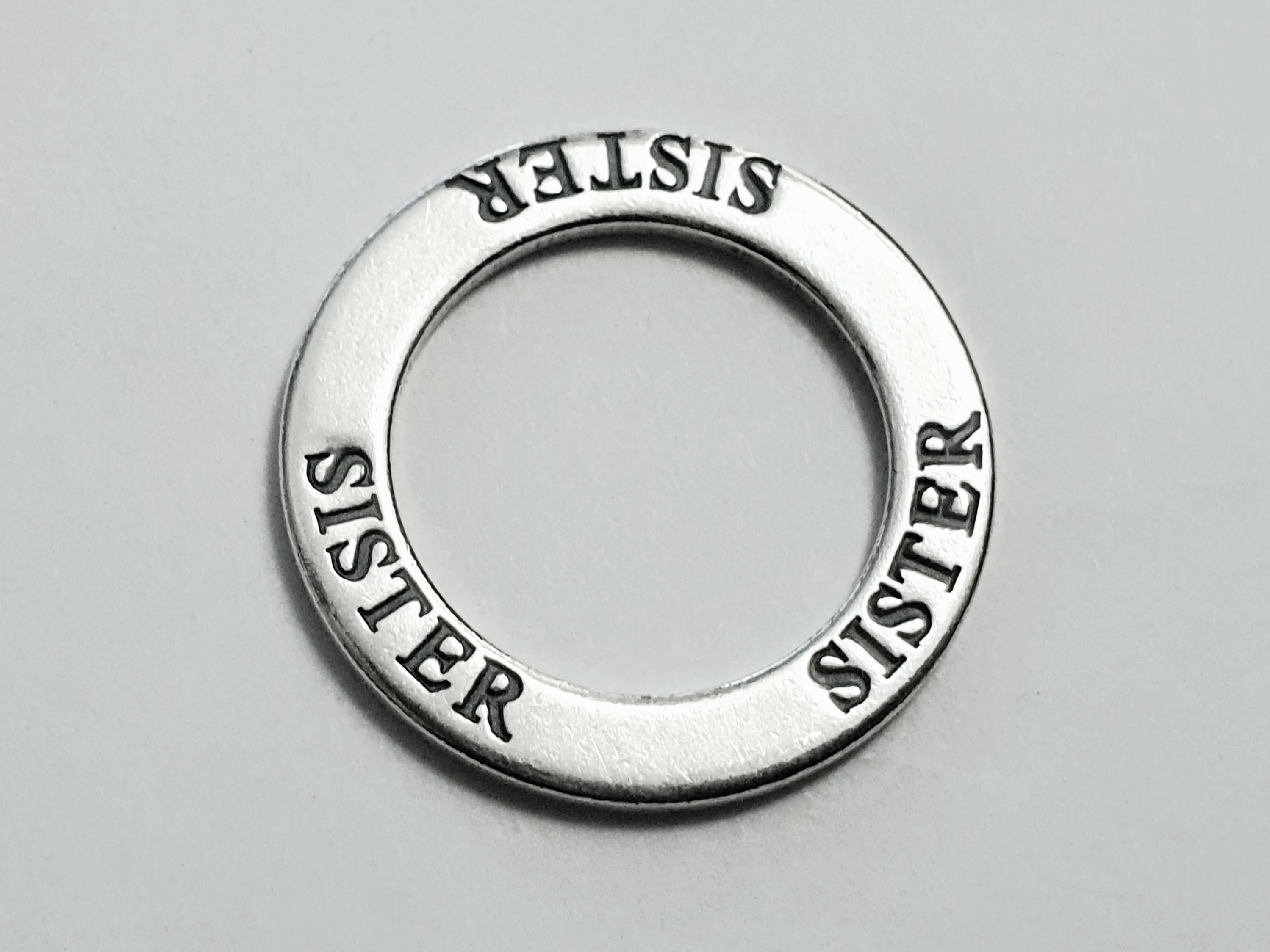 Sister, amulet ring, 925 silver - 2
