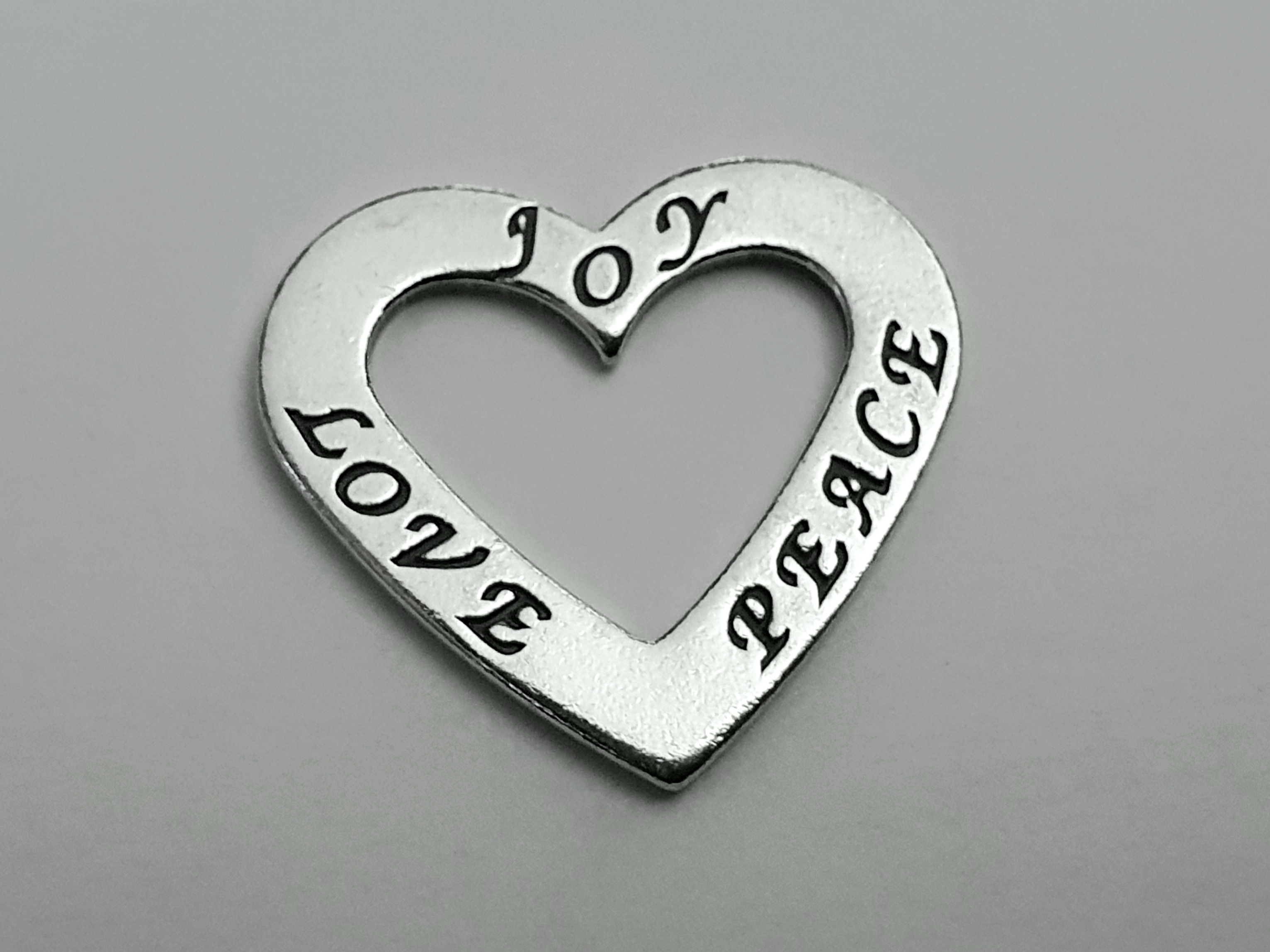 Love-Joy-Peace, amulet ring heart