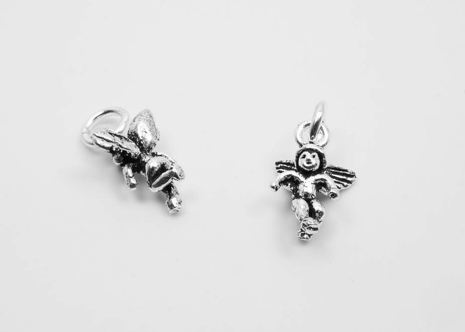 Ängel pytteliten 8x7mm, hänge 925-silver