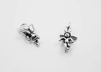Pytteliten ängel 8x7mm, hänge 925-silver