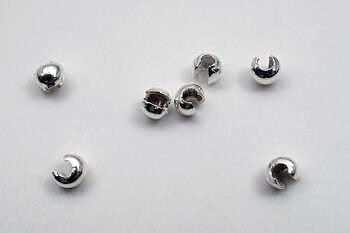 Klämtubskåpa 2,9 mm  10st/fp Pris/fp  925-silver