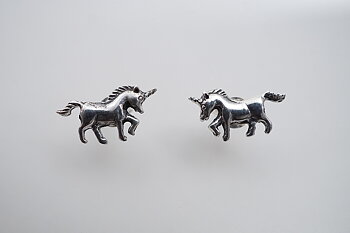 Unicorn, earstick 925-silver