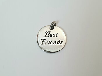 Best friends 15mm hänge 925-silver