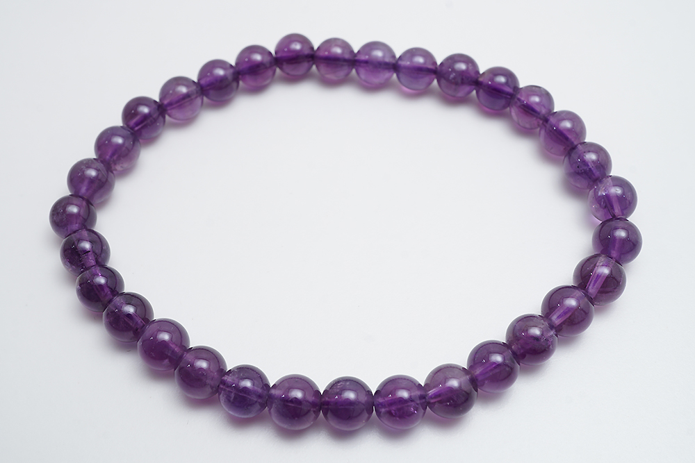 Ametist 6mm armband 