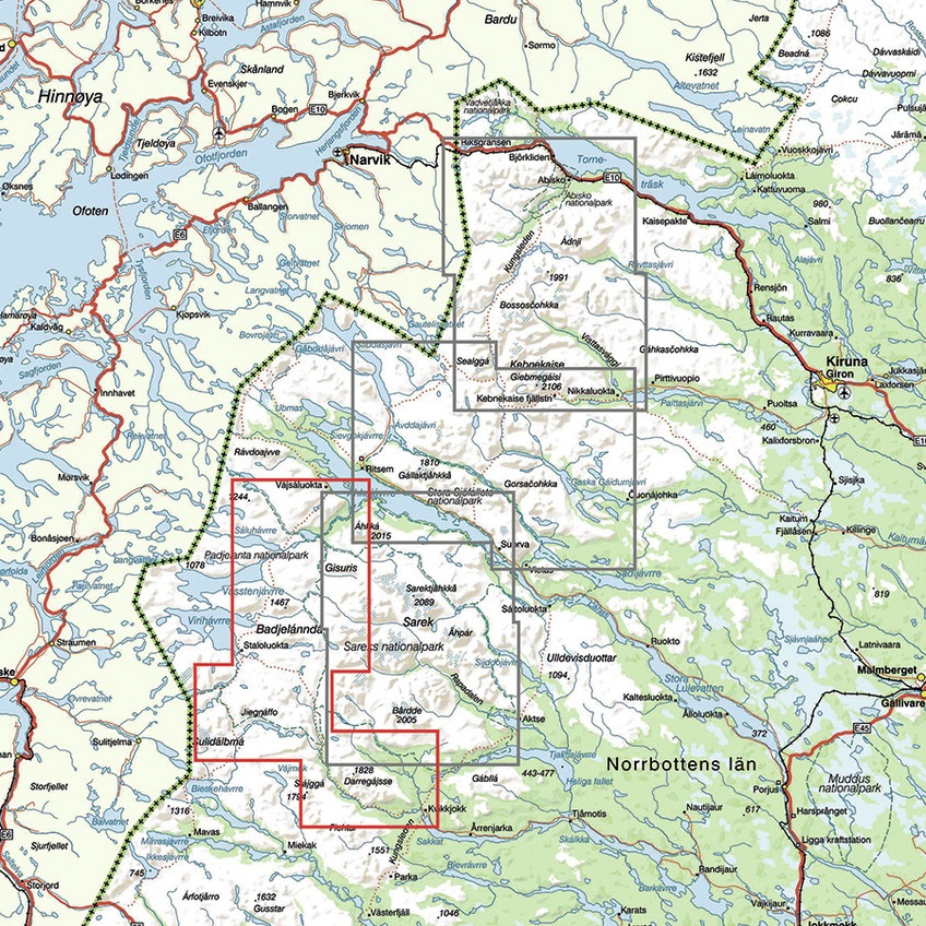 Calazo Padjelantaleden 1:50 000 - 2