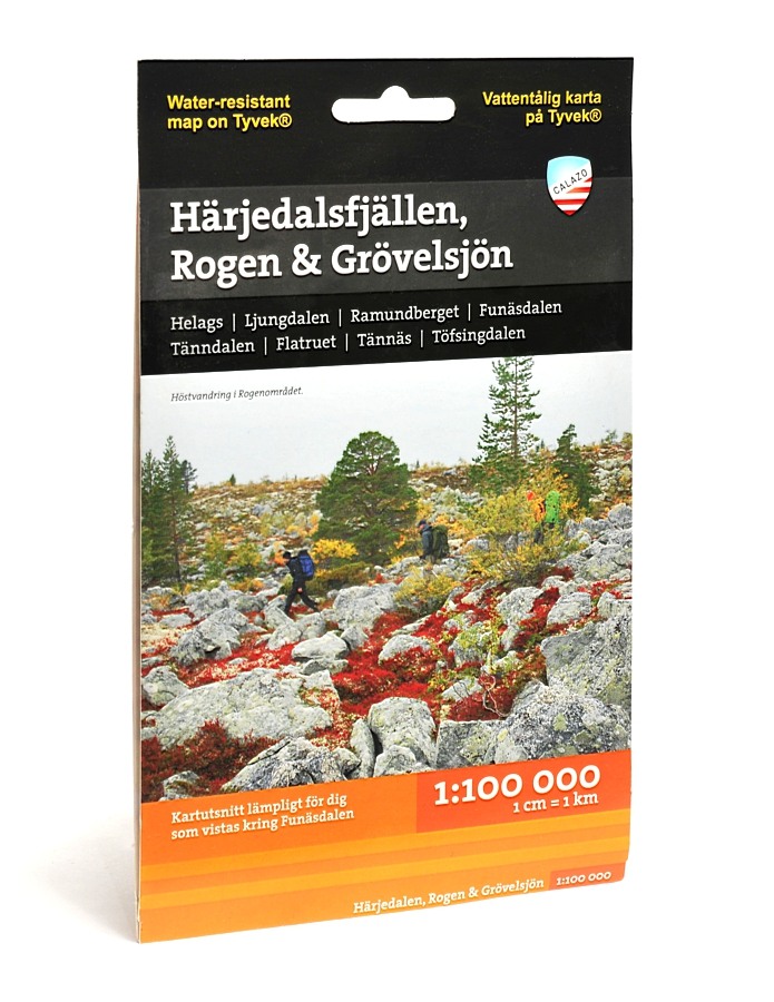 Calazo Härjedalsfjällen, Rogen, Grövelsjön 1:100 000