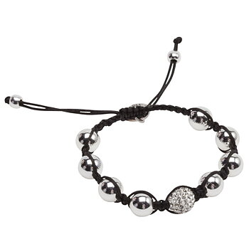 Pearls for Girls armband, shamballa-stil