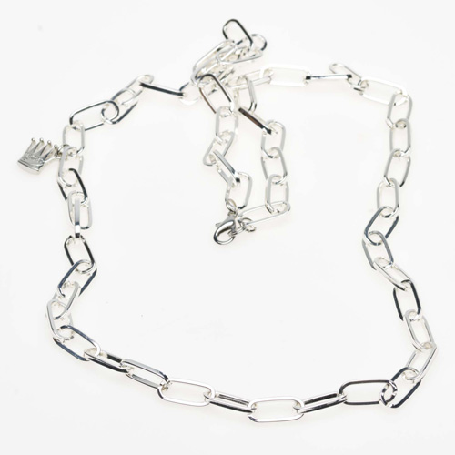 Pearls for Girls. Silverpläterad kedja, längd 90 cm