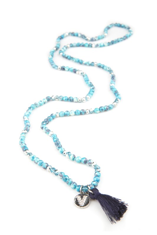 VÅGA smycken, halsband turkos 80 cm - 2