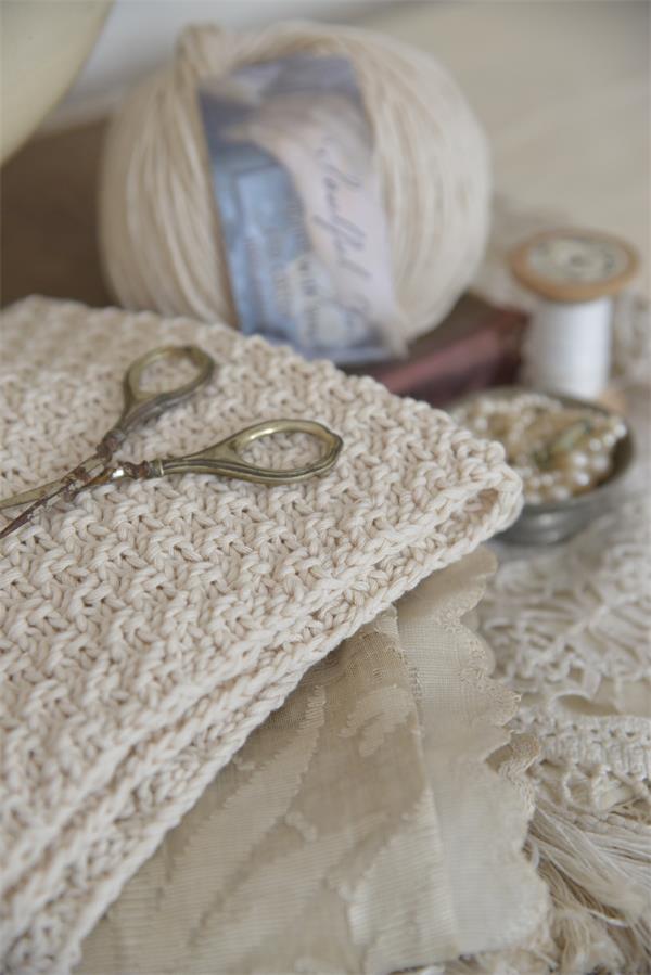 Garn - Eco cotton naturfärgat