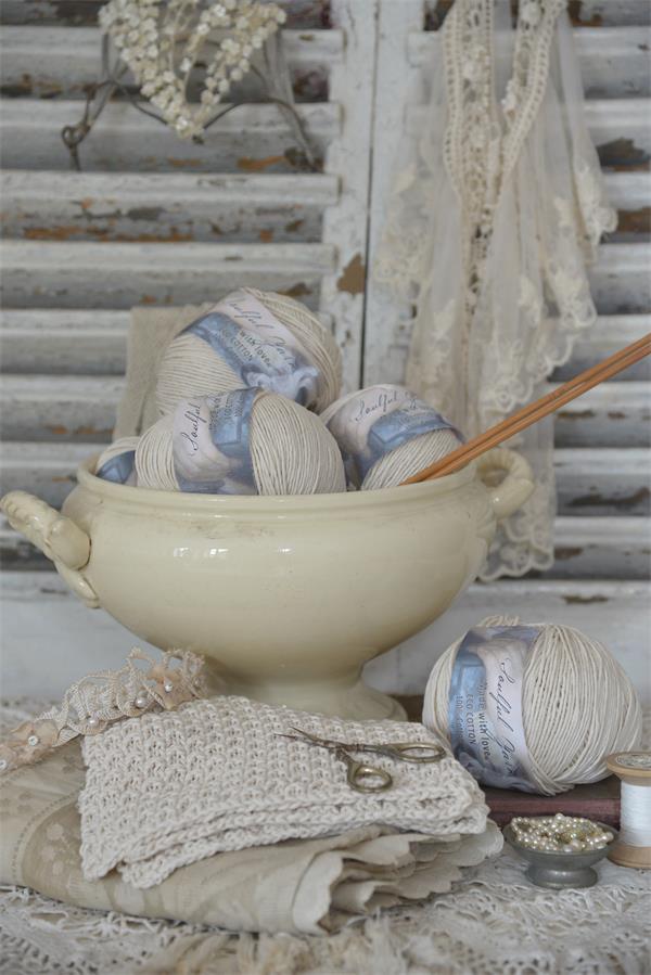 Garn - Eco cotton naturfärgat - 3