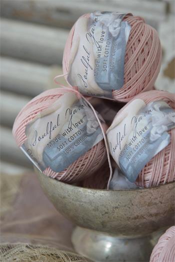 Garn - Soft cotton;  Soft rose