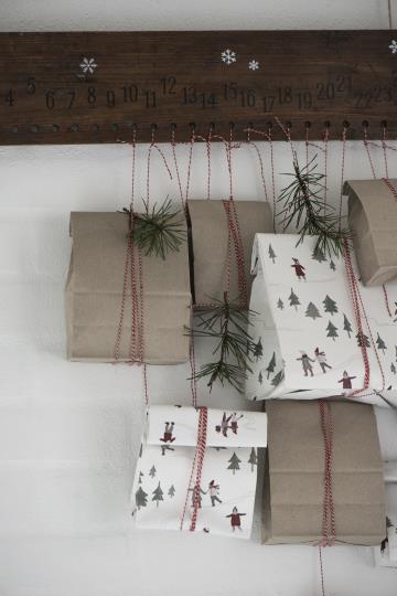 Adventskalender i trä