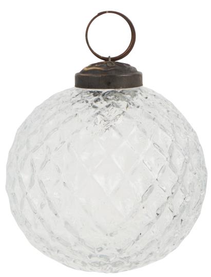 Julkula - rutmönstrad i glas - 3
