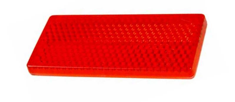 Reflex röd självhäftande  70x32x5 mm