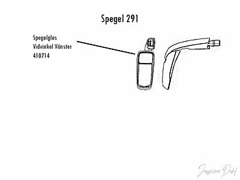 Reservglas till Spegel vidvinkel 291, 1042