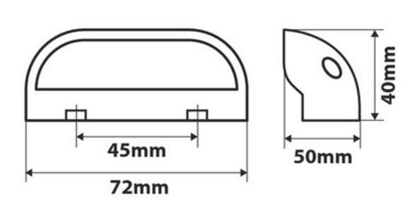 Rundad Regbelysningslykta LED - 3
