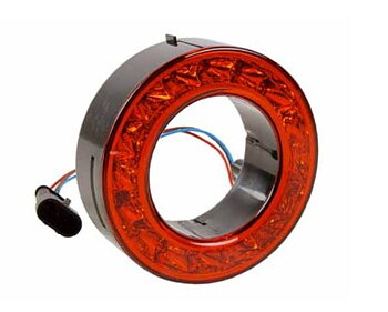Bak och bromslykta rund LED 112mm