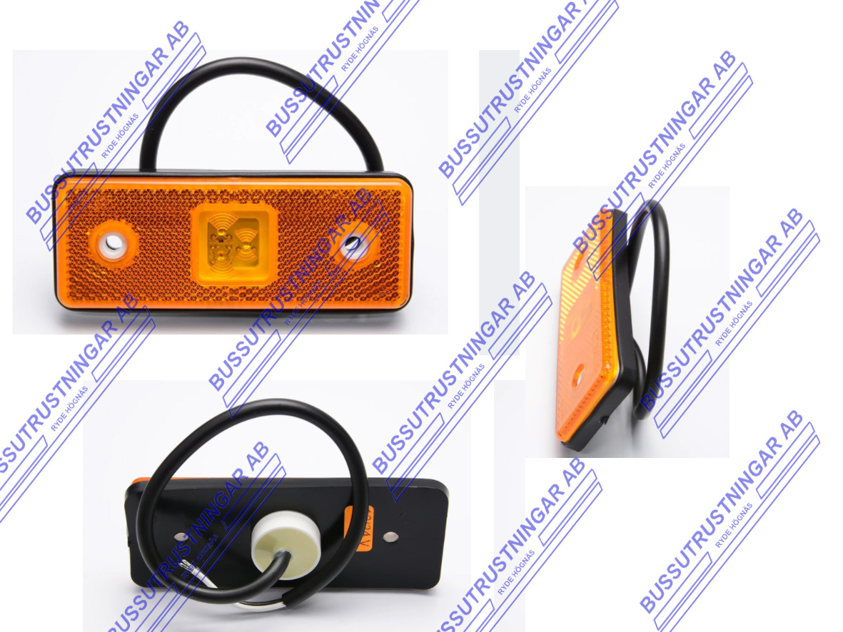 Sidomarkering 12/24 V LED 110x40 mm
