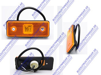Sidomarkering 12/24 V LED 110x40 mm