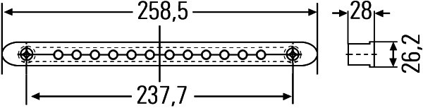 Bromsljus LED - 3
