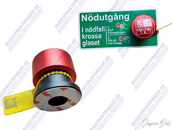 Nödknapp för att krossa fönster