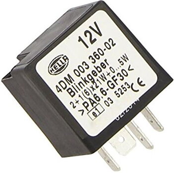 Blinkrelä 12 Volt 4-ansl(C2) 2+1x2