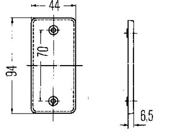 Reflex  94 x 44 mm Hella