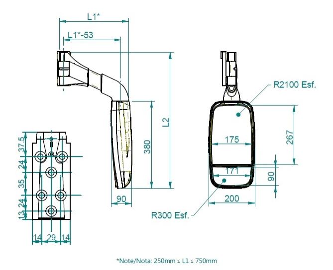 Spegel Arcol 314 - 4