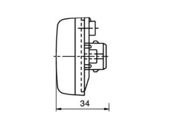Sidomarkering  2 dioder - 4