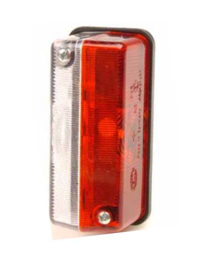 Breddmarkeringslykta Röd/vit 92 x 42 mm