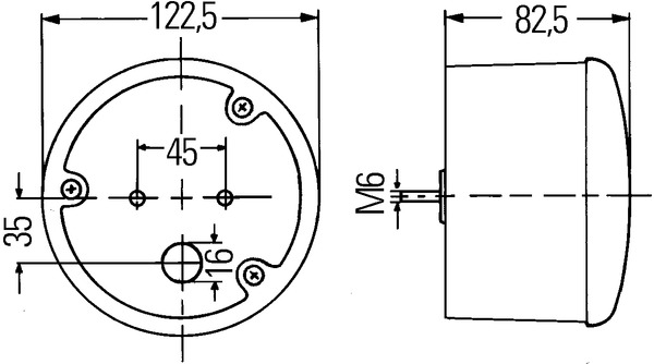 Backlykta Scania 122,5mm Ø - 2