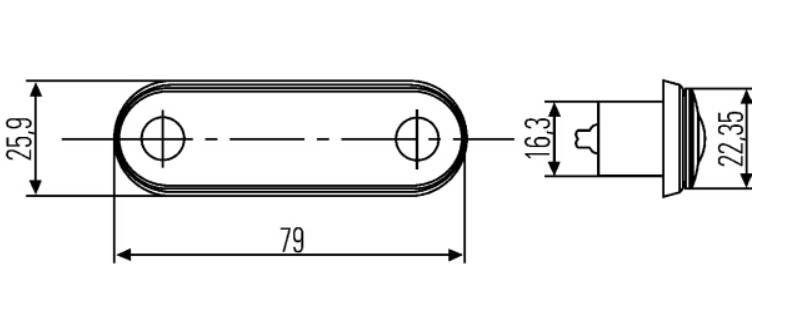 Regbelysning LED Hella - 2