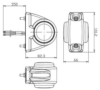 Breddmarkering gummiarm LED