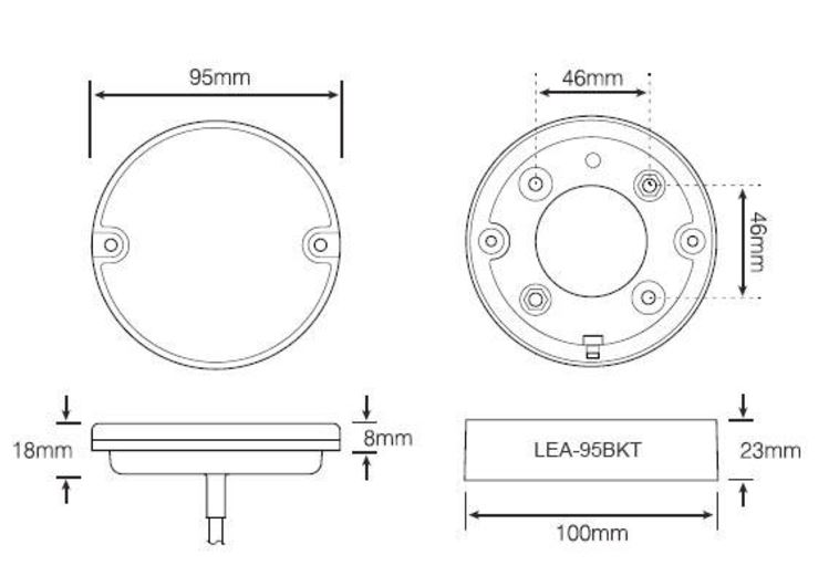 Blinklykta rund LED - 2