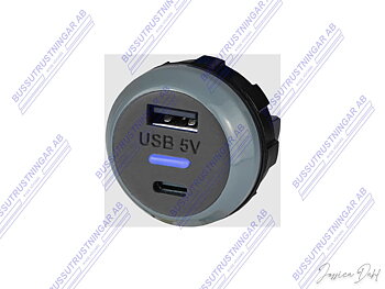 USB-uttag A + C