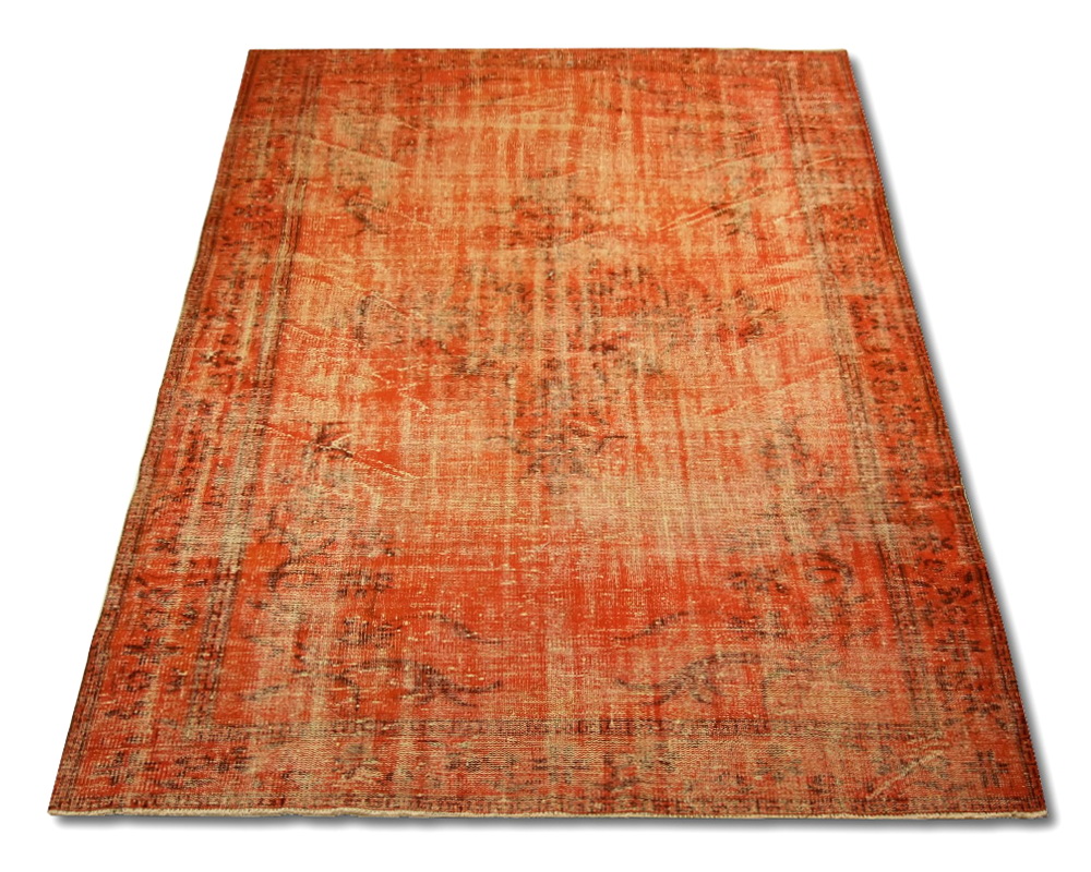Unik overdyed matta Orange 179 x 289 cm
