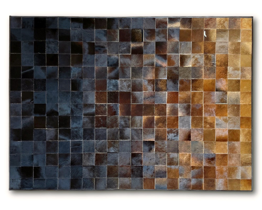 Lädermatta Patchwork 140 x 200 cm