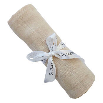 Filt Ekologisk Muslin        70x70 cm                   Sand