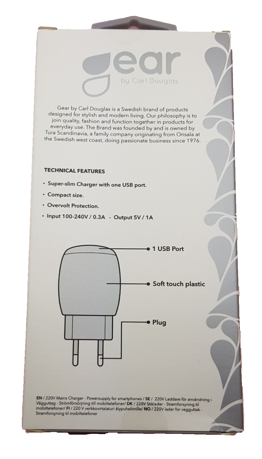 GEAR  1A 1x USB - 2