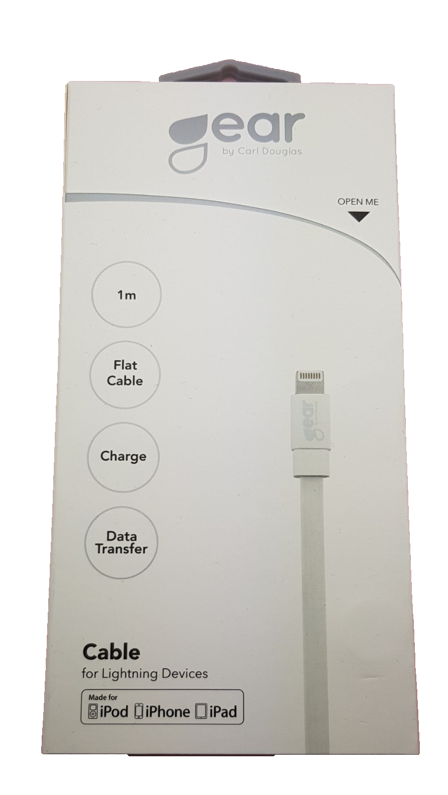 GEAR  Lightning kabel 1m.