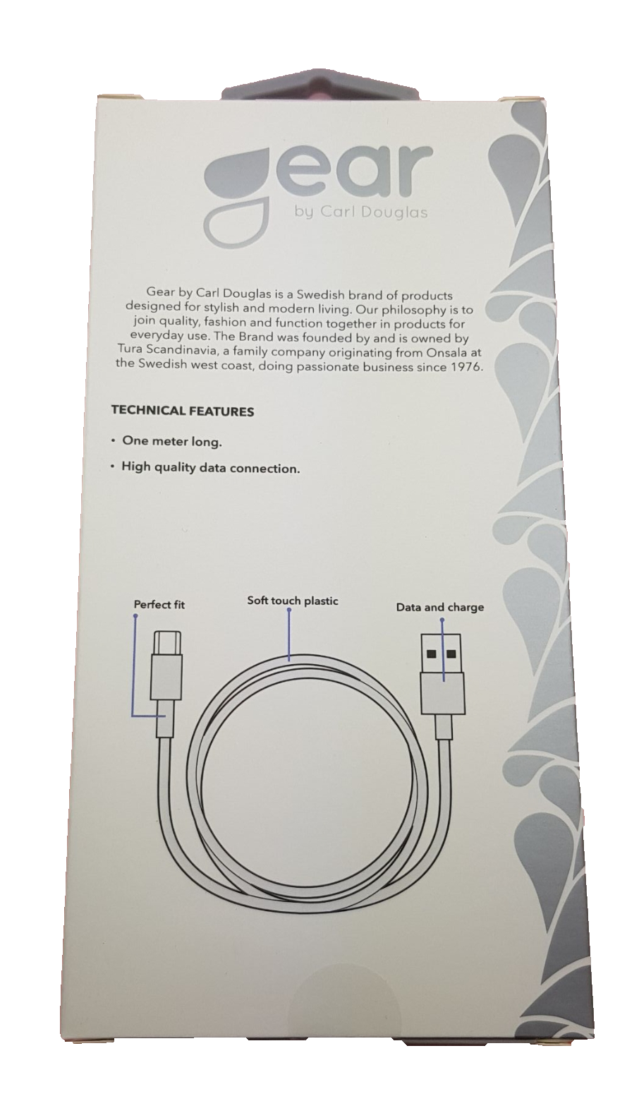 GEAR  Micro USB kabel 1m. - 2