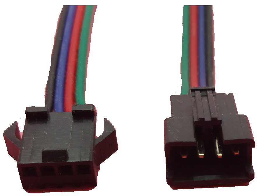 Anslutningskabel RGB, komplett hona och hane.
