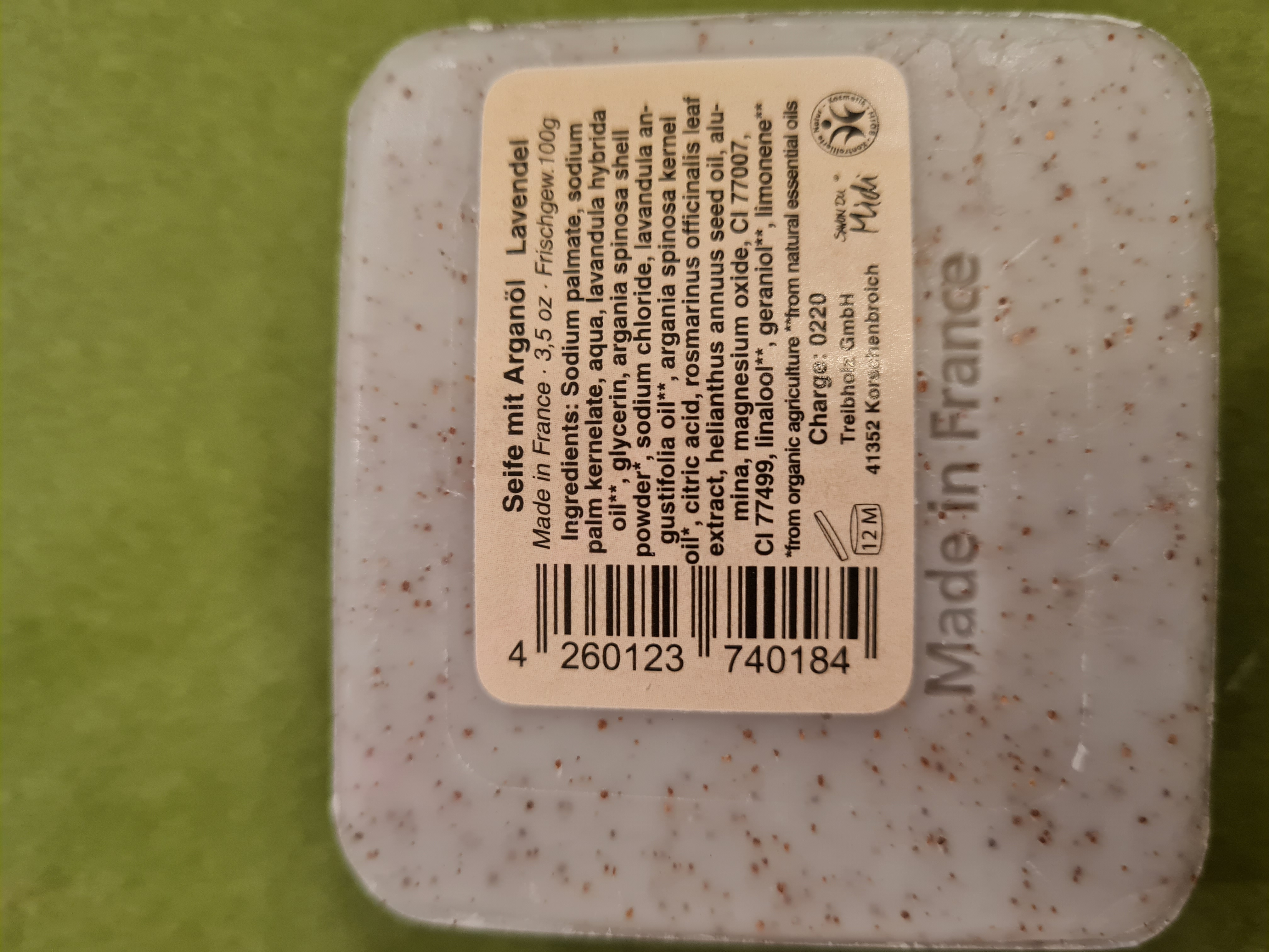 Lavendel Argantvål eko 100g Savon Du Midi - 2