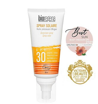 Solspray med SPF 30 för ansikte och kropp 90ml Bioregena