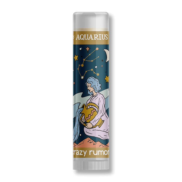 Lipbalm med Stjärntecken VATTUMANNEN Crazy Rumors